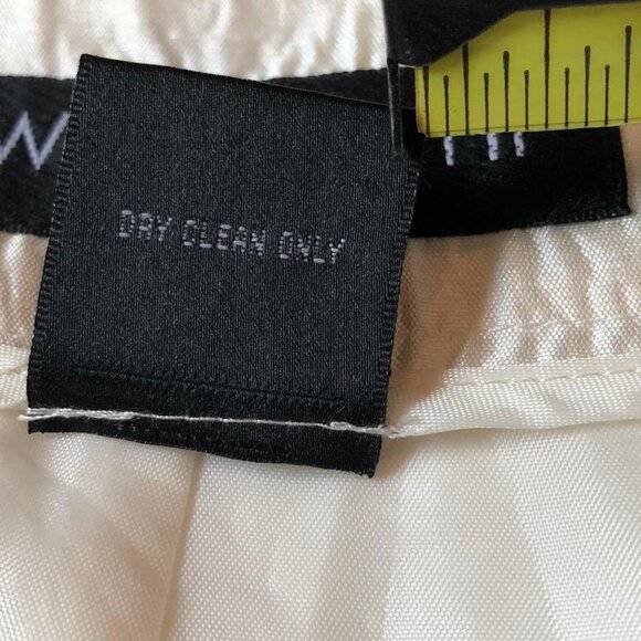Willi Smith, NWT,100% Silk, lined, straight leg, trouser, Color: Cream, Size: 8 - Picture 5 of 11